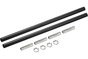 MECCANIXITY Threaded Extension Rod, 9.8" Lamp Pipe with Connector Light Fixture Parts for Pendant Light Island Lighting Chand
