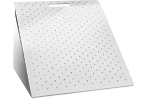 TOCRETOARE Shed Ramp, Heavy-Duty Loading Ramps for Lawn Mower, 29" L x 24" W Curb Ramp with Anti-Slip Punch Plate, 1500 lbs Capacity, Alloy Steel