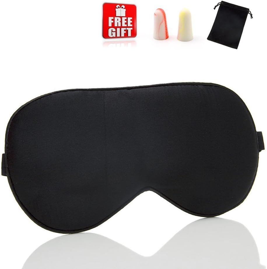 Puffy Holistic Silk Eye Mask,Best Natural Mulberry Silk Sleep Mask for Side Sleepers