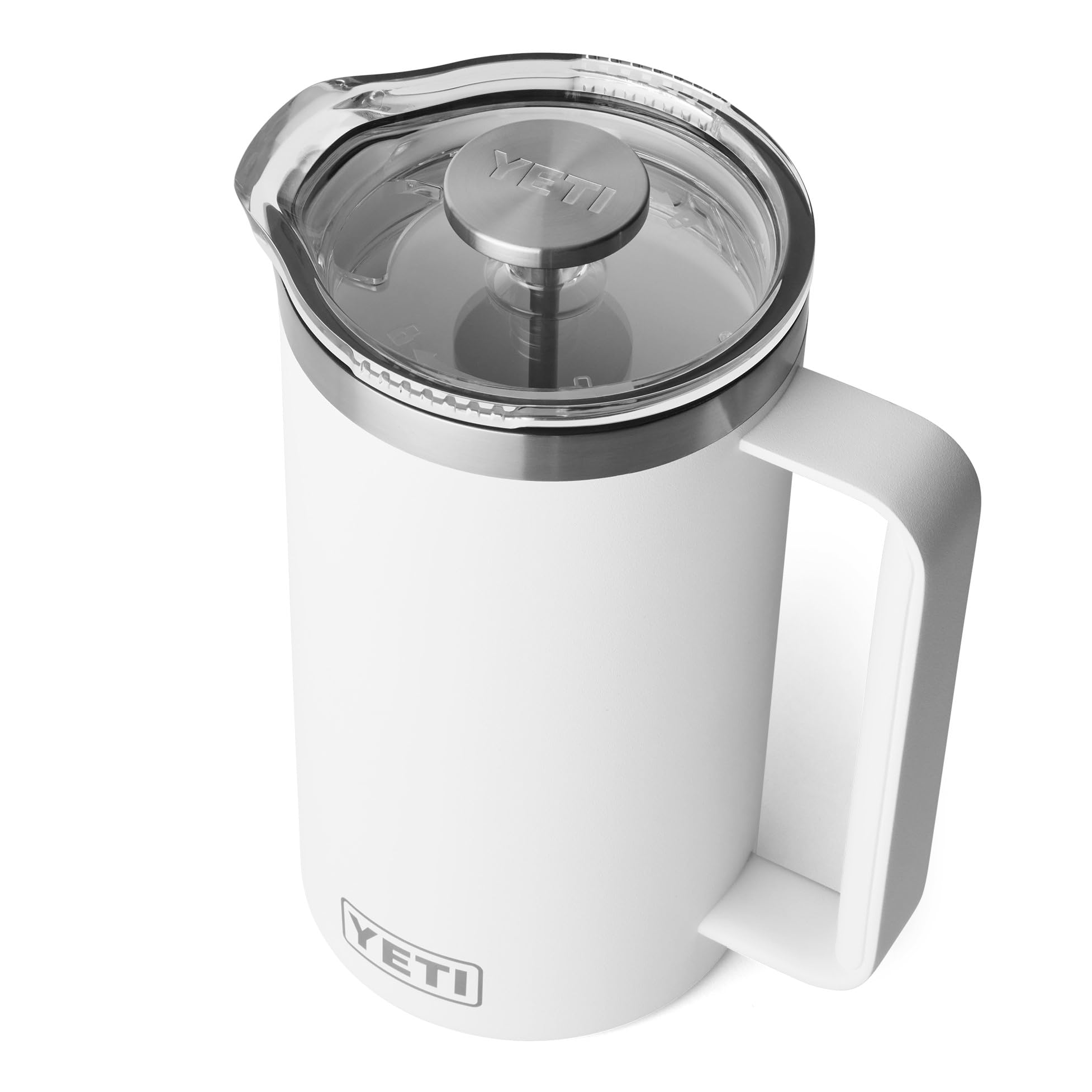 YETI Rambler French Press With DuraSip Ceramic Lining, White, 34 oz (1 l)