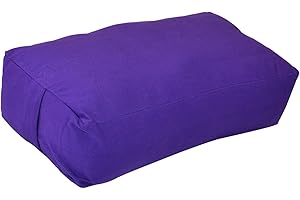 YogaAccessories Supportive Rectangular Cotton Yoga Bolster