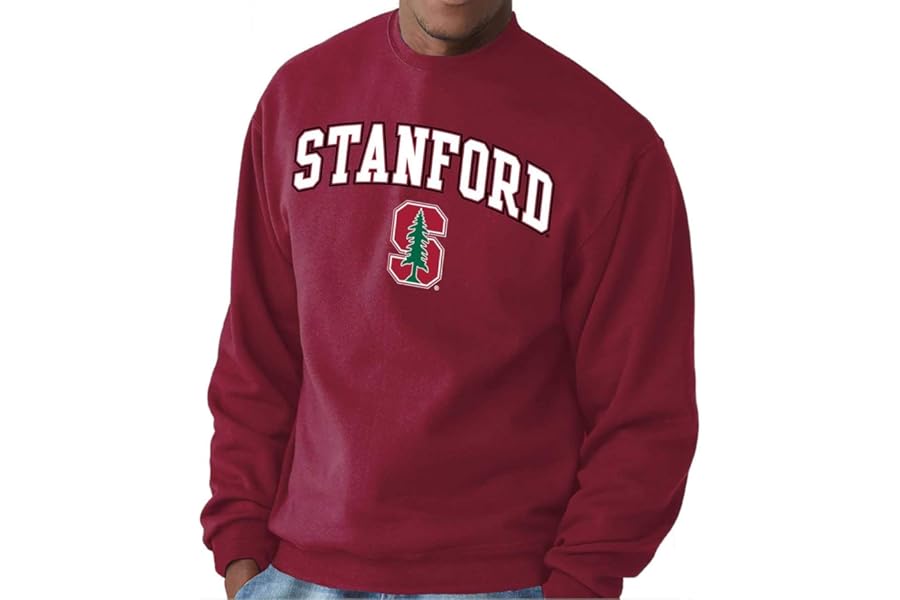 Campus Colors NCAA Adult Arch & Logo Soft Style Gameday Crewneck Sweatshirt - Officially Licensed Product