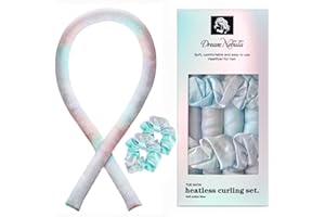 TOEAH Satin Heatless Curling Set - Hair Rollers for Heatless Curls Heatless Hair Curlers & Hot Rollers Hair Curlers to Sleep in Heatless Curling Rod Headband Heatless Curler （Dream Nebula）