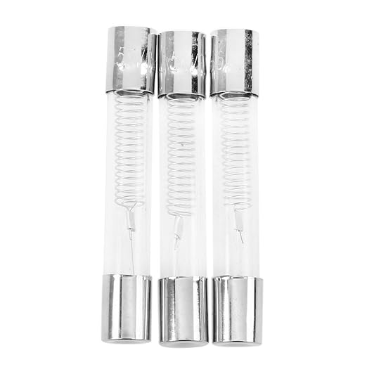 Fusible tubo - TOOGOO(R) Fusible tubo de vidrio 0.65 3 piezas para ...