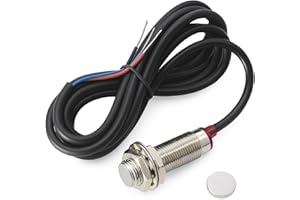 Gebildet 12mm Hall Effect Proximity Sensor Inductive Switch NPN NO（Normally Open) with Magnet DC5-30V NJK-5002C,Detecting Distance: 10mm