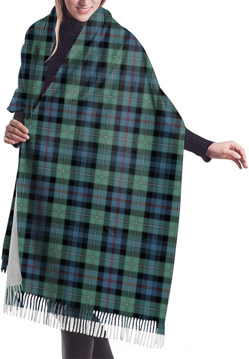 Clan Mackenzie Ancient Tartan Shawl Wrap Winter Warm Scarf Cape Large