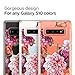 CYRILL Ciel [Cecile Collection] Designed for Samsung Galaxy S10 Plus Case, Shockproof, Floral Case (2019) - Rose Floral