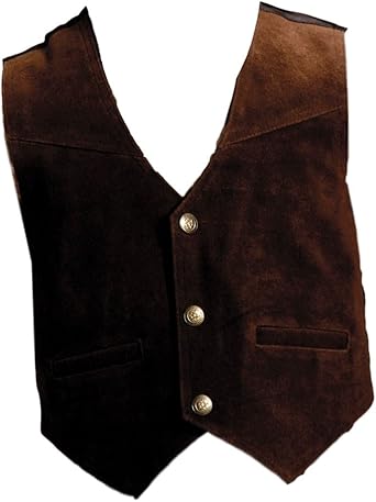 Amazon Com Roper Boys Western Suede Vest Brown X Large Outerwear Vests Clothing