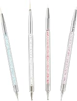 Smukdoo 5 Pc Double Ended Nail Art Dotting Tools Set Liner Brushes Gel Polish view 5