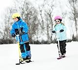 STIGA Snow Kick Scooter Black/Blue Snow Kick Bike Lightweight Foldable view 3