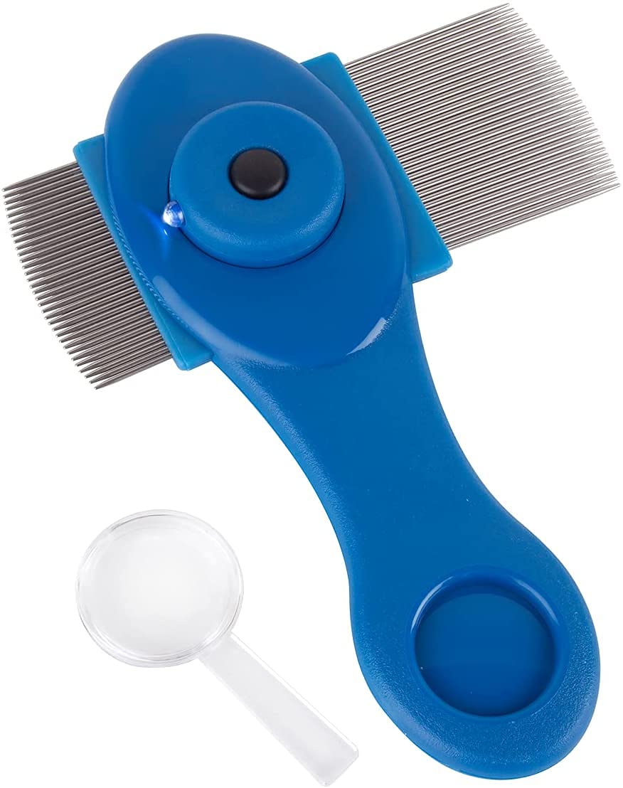 Ezy Dose Head Lice Comb, Acu-Life Short Pin Comb for Head Lice Treatment, Nit Free Comb