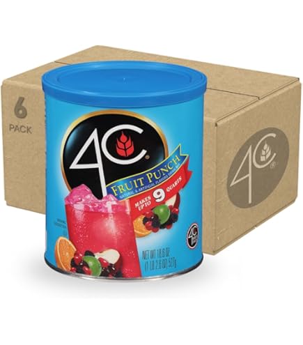 Amazon.com : 4C Powdered Drink Mix Cannisters, Peach Tea 3 Pack