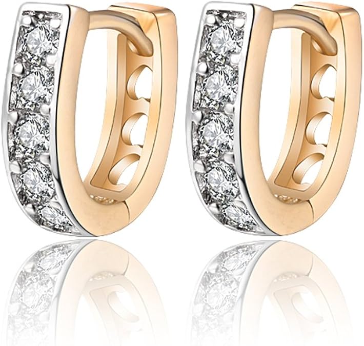 Richapex Gold Creolen Mit Schmetterling-Design - 18K Vergoldete Ohrringe Für Damen & Mädchen