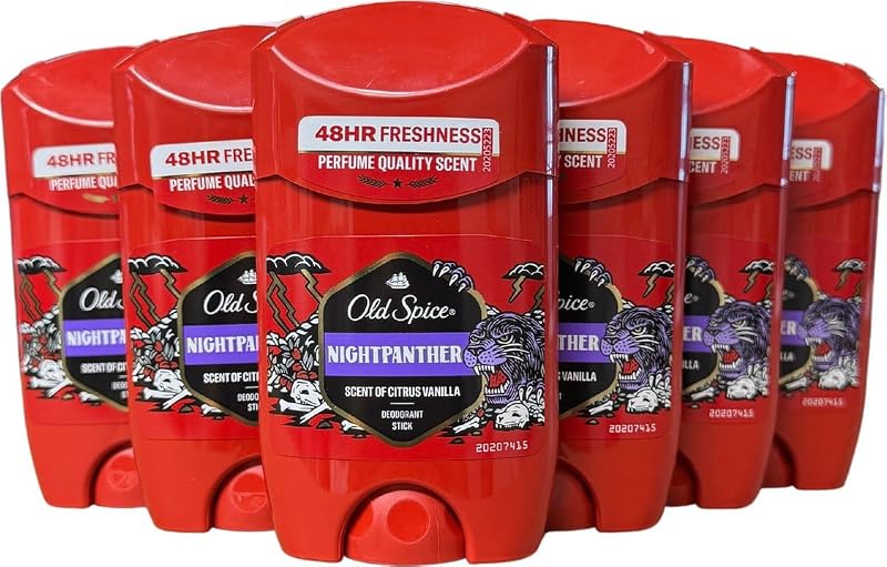 Old Spice Night Panther Deodorant Stick 50ml 0% Aluminium Invisible Mens