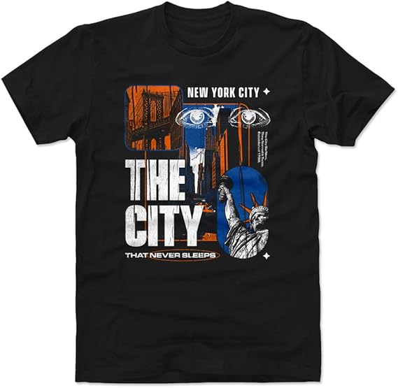 Amazon.com: New York Shirt - New York City The City That Never Sleeps: Clothing