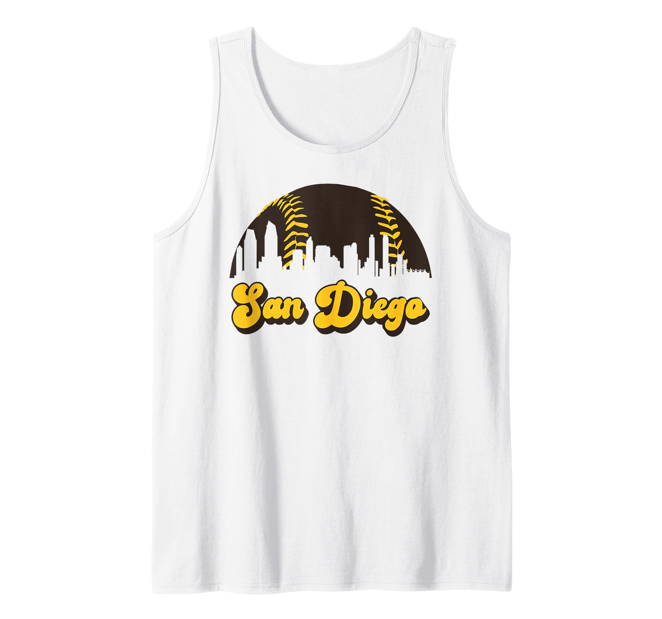 Photo 1 of San Diego Baseball Vintage Skyline Cool Retro SD Jersey Tank Top / XL 