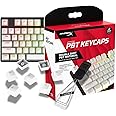 HyperX PBT Keycaps – Full Key Set, Double Shot PBT Material, English (US) Layout, 104 Keys – White