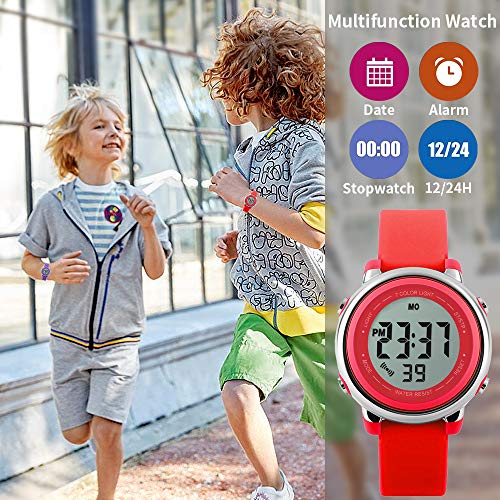 1 Function+Waterproof+Stopwatch+Digital+Wristwatch