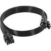 SZSDMY 8 Pin PCIE Cable, 8 Pin Male to 6+2 Male GPU Power Cable, Compatible with Corsair, Thermaltake, ARESGAME Modular Power Supply (Not for EVGA PSU)
