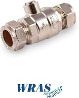 LP Supplies 2x 15mm Isolating Valve CP Full Bore Compression WRAS Approved view 2