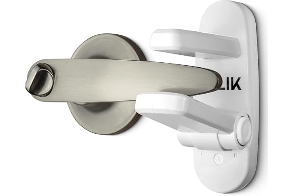 Jolik Improved Childproof Door Lever Lock(2 Pack)& Handles Premium Bonding Adhesive - door handle child proof