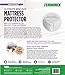 TERMINIX Ultimate Mattress Protector - 6-Sided Water-Resistant Zippered Encasement Blocks Bed Bugs, Dust Mites, Insects, & Allergens - Machine Washable - Lifetime Warranty - up to 11