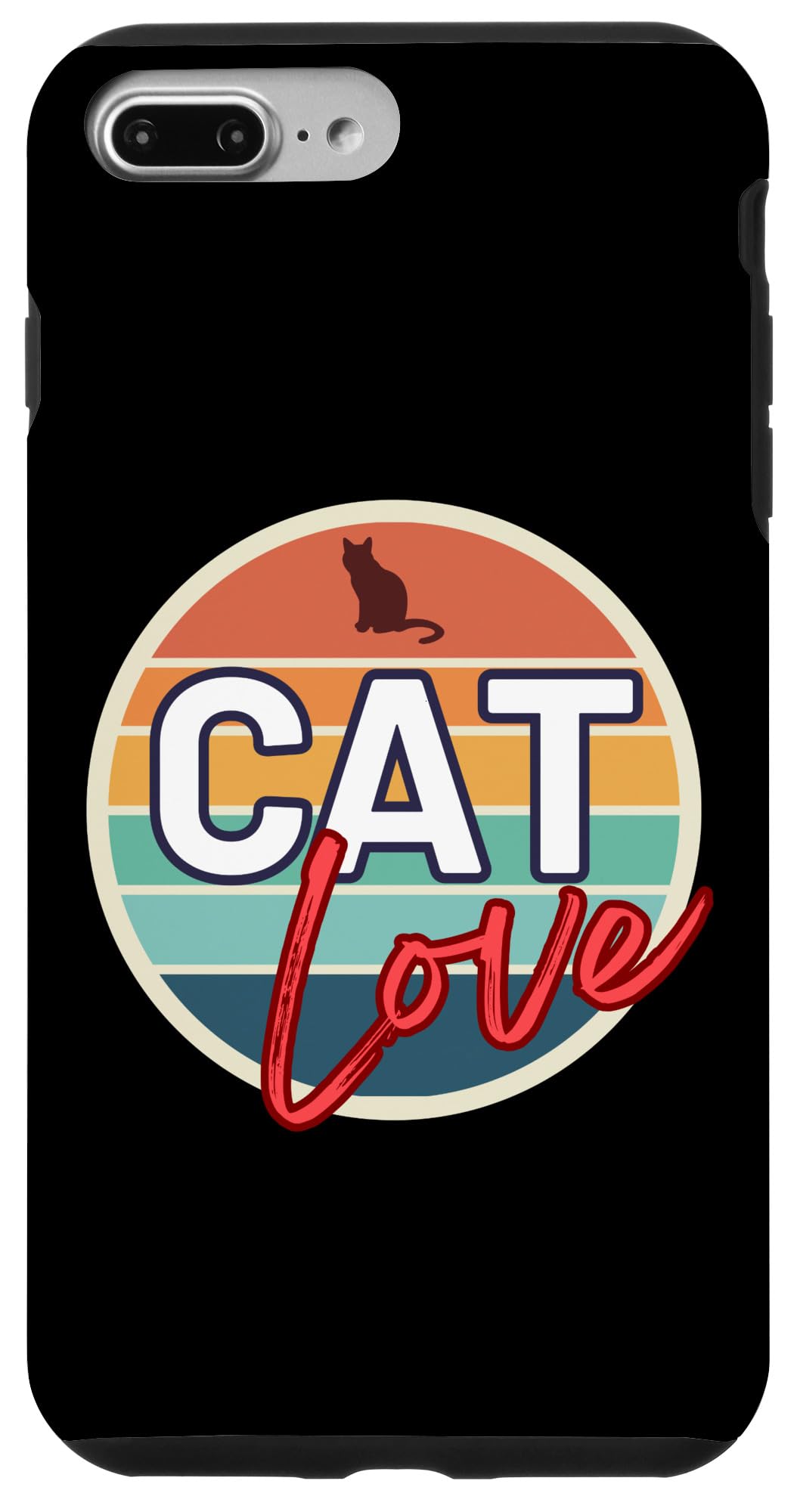 iPhone 7 Plus/8 Plus Cat Love Logo Case