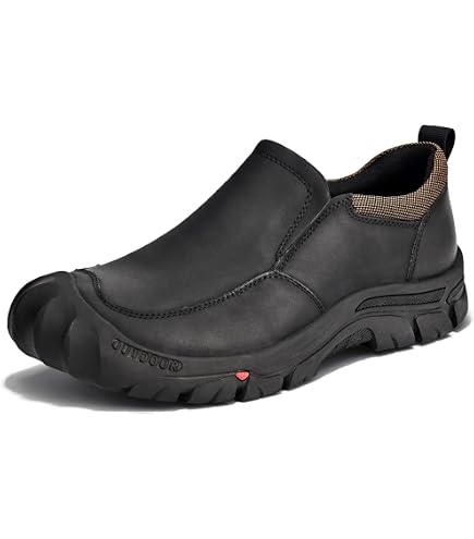 Roper men’s black genuine leather performance slip ons size 8.5 Roper men main image 3