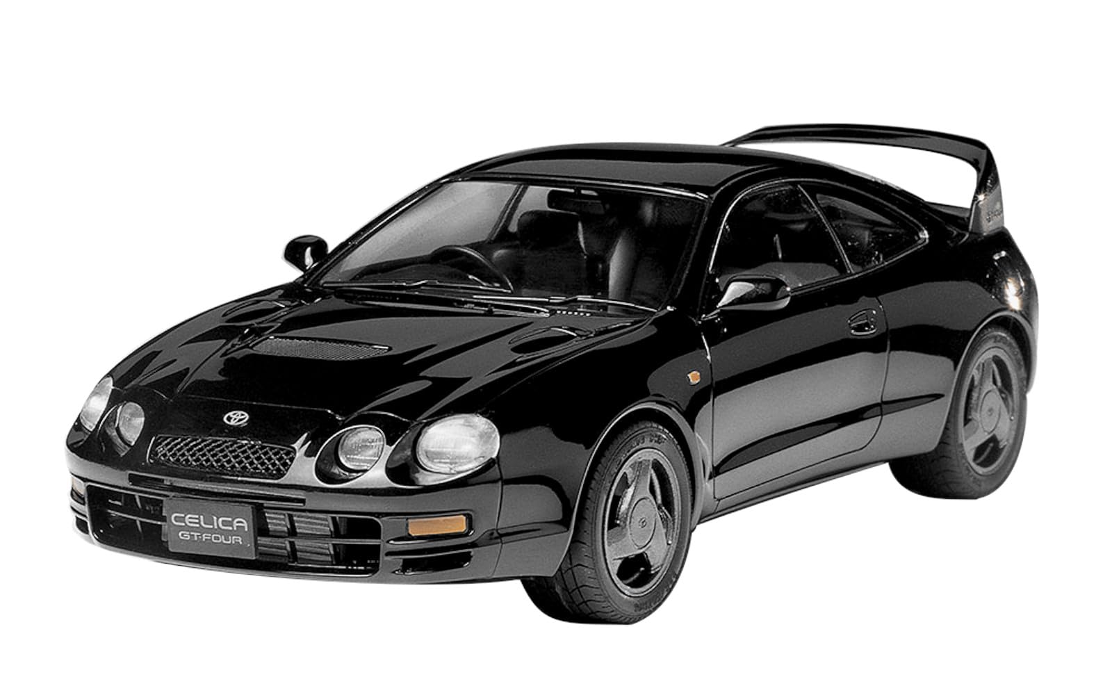 TAMIYA 24133 1:24 Toyota Celica GT-Four – Faithful Replica, Model Building, Plastic Kit, Crafts, Hobby, Gluing, Model Kit, Assembly, Unpainted, Black