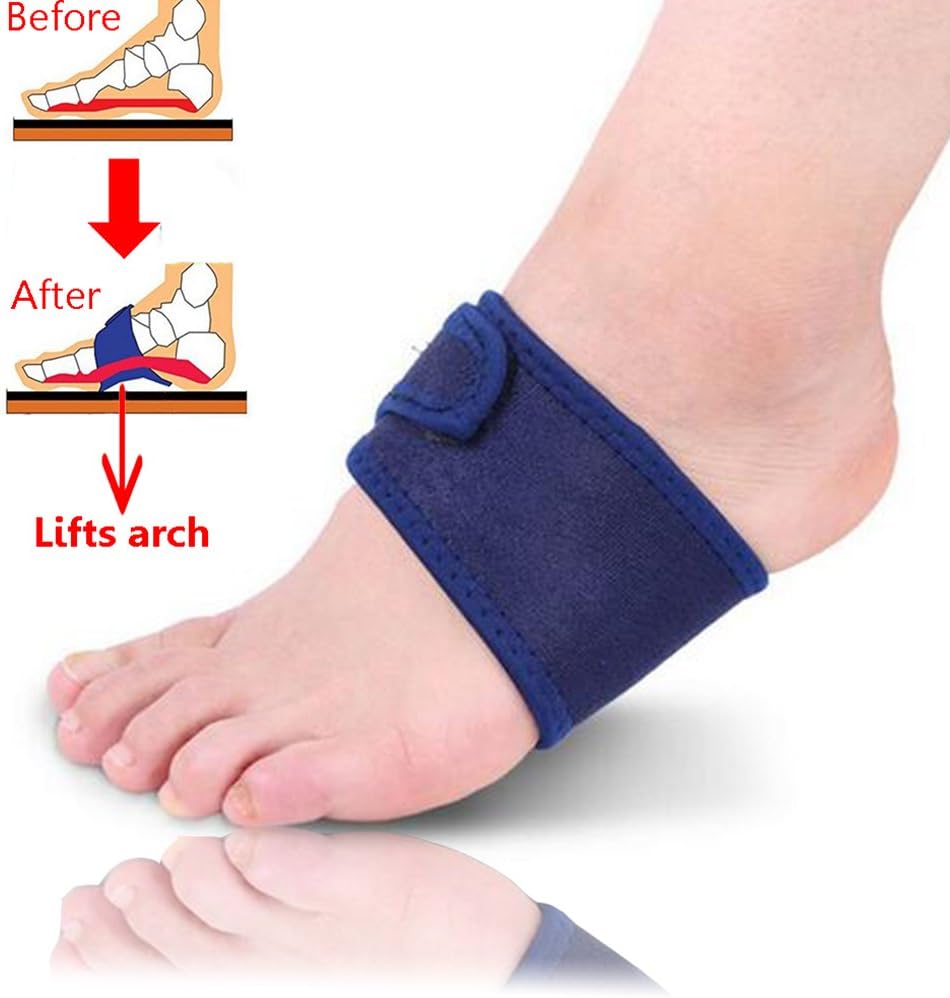 Tiemahun Plantar Fasciitis Cushion Arch Support with Gel Therapy Heel Pain Sleeve for Plantar Fasciitis & Arch Pain 22E