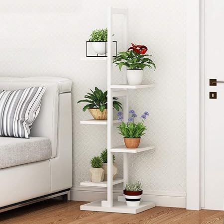 ChenDz Estante de Flores Estante de Madera Maciza Interior del ...