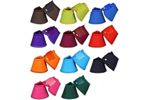 ALITAVER Lift Sports Horse Bell Boots 8 Colors Over Reach No Turn Bell Boots Wrap Tack Protection Equine