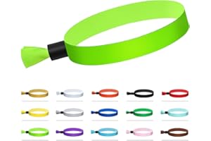 COMFLORA 100 Pcs Cloth Event Wristband, Disposable Wristbands for Events, Colored Wristbands Events,for Lightweight Concert,Club Entrance Wrist Strap Party Wristband Event (Color : Green2)