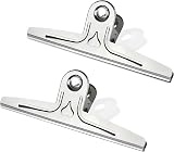 Coideal Extra Large Bull Clips 11.8 Inch 2 Pack Stainless Steel Giant Clips view 1