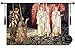 Beautiful Holy Grail Medieval Knights Fine Tapestry Jacquard Woven Wall Hanging Art Decor