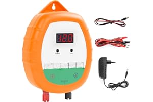 DDayuanwei Electric Fence Charger, Multi-Powered Supply Electric Fence, 12 KV 2 Joules High-Power Output with LED Display, Repels Large Wildlife for Livestock Pet Poultry Gardens Orchards Protection