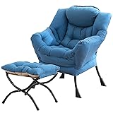 Tiita Lazy Chair with Ottoman, Modern Large Accent