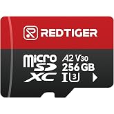 REDTIGER High Speed 256GB Micro SD Card with Adapter, microSDXC UHS-I Class 10, U3, V30 A2, Support for Dash Cam and 4K Video Recording, Adapter for Dash Cams