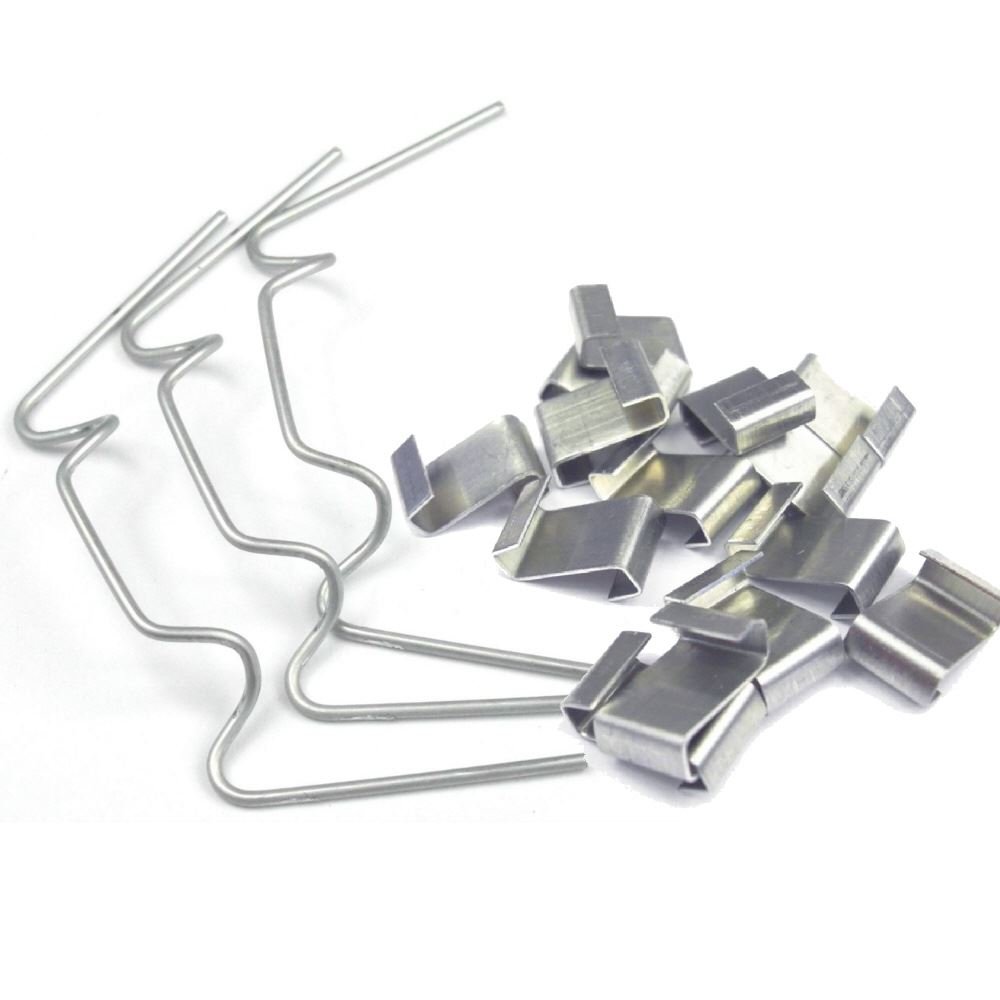 SSI Greenhouse glazing 50 "w" wire clips and 50 "z" overlap clips
