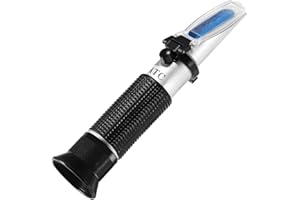 Sodium Chloride Refractometer,V·RESOURCING 0~28% Salt Analyzer Tester Salinometer for Food Salinity Measurement of Pickles