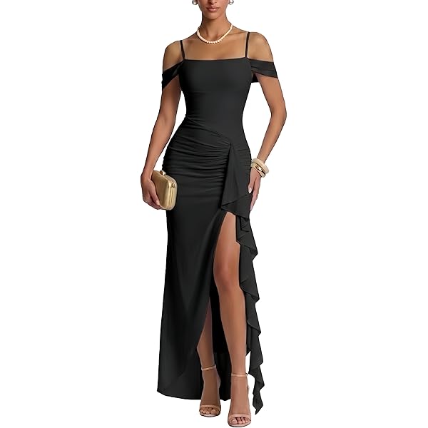 Amazon.com: BARDOT Yve Halter Maxi Dress for Women