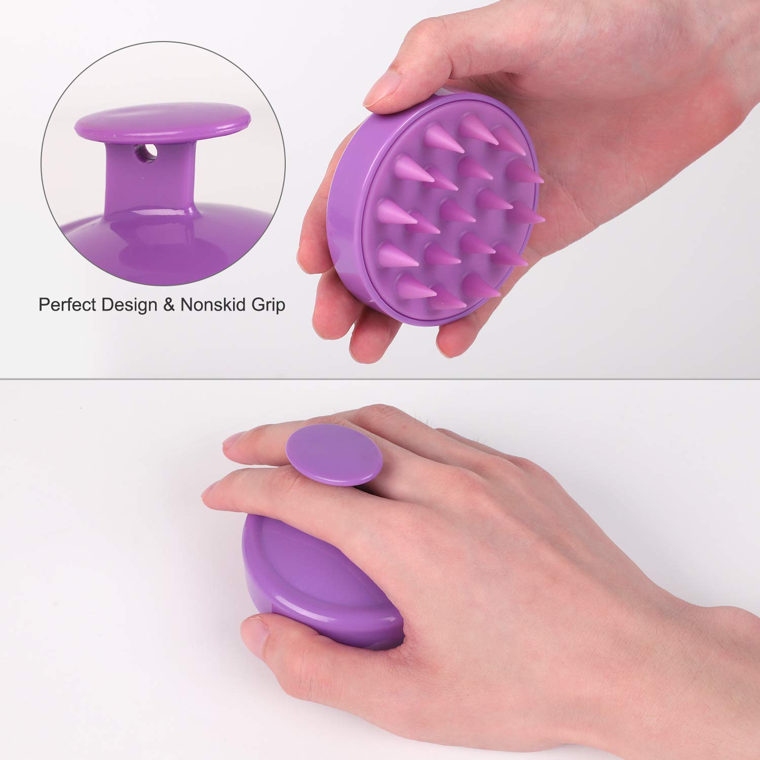 Hair Scalp Massager, Heeta Shampoo Brush with Soft Silicone Head Massager (Black) : Beauty