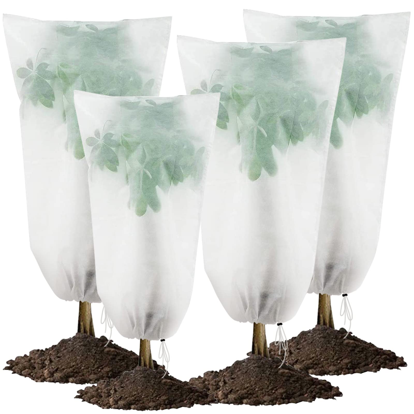 Winter cover protects against the cold of shrubs, winter sail, 80 x 120 cm (4 pieces)