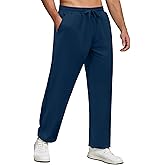 COOFANDY Men Jogger Yoga Sweatpants Casual Athletic Elastic Waist Pants Open Bottom Trouser Jersey Knit Pants with Pockets
