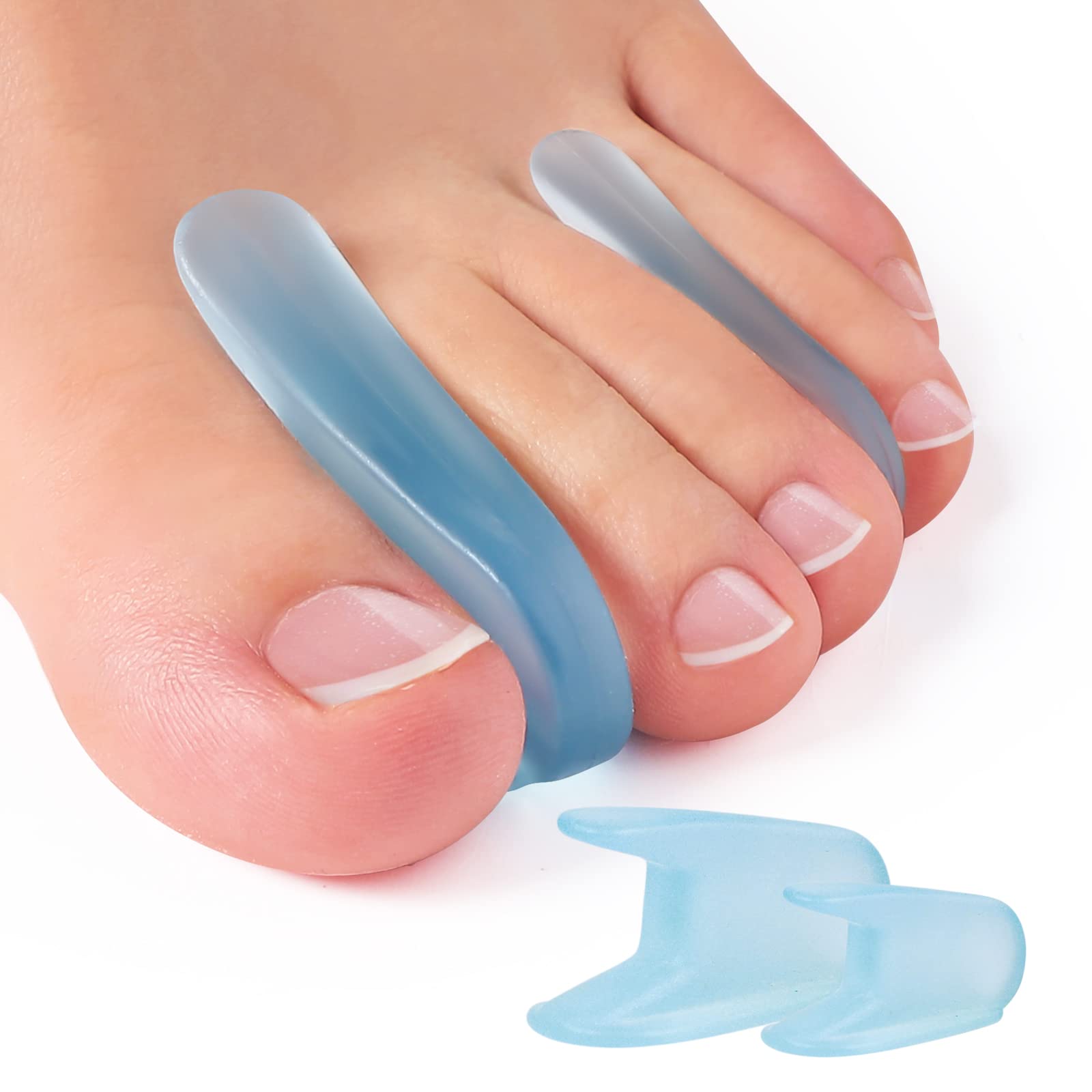 Sumifun 16 Packs Gel Toe Separator, Bunion Corrector and Bunion Relief, Flared Toe Spacers for Overlapping Toe Separators Hammer Toe Straightener for Overlapping Toes