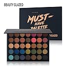 Beauty Glazed Eyeshadow Palette, Professional 35 Colors Matte Eye Shadow Pallet Waterproof Powder Natural Pigmented Nude Smokey Eyes Pallete