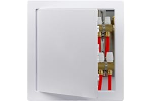 Donext Access Plumbing Panel for Drywall Ceiling, 12x12 in Plastic Access Door, Wall Hole Cover Plate for Plumbing & Electrical & Wiring, White