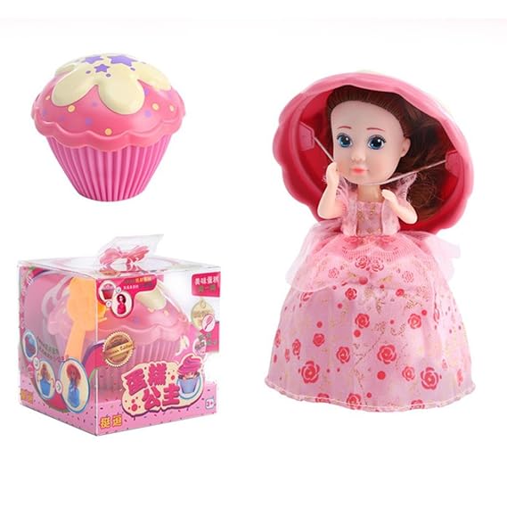 Omiky® Kinder Baby Cup Kuchen Mini Überraschung Puppe Magic Geschenk Spielzeug
