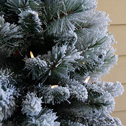 Home Heritage 4.5 Feet Entry Way PVC Pre Lit Artificial Christmas Tree w/Stand - Thumbnail 4