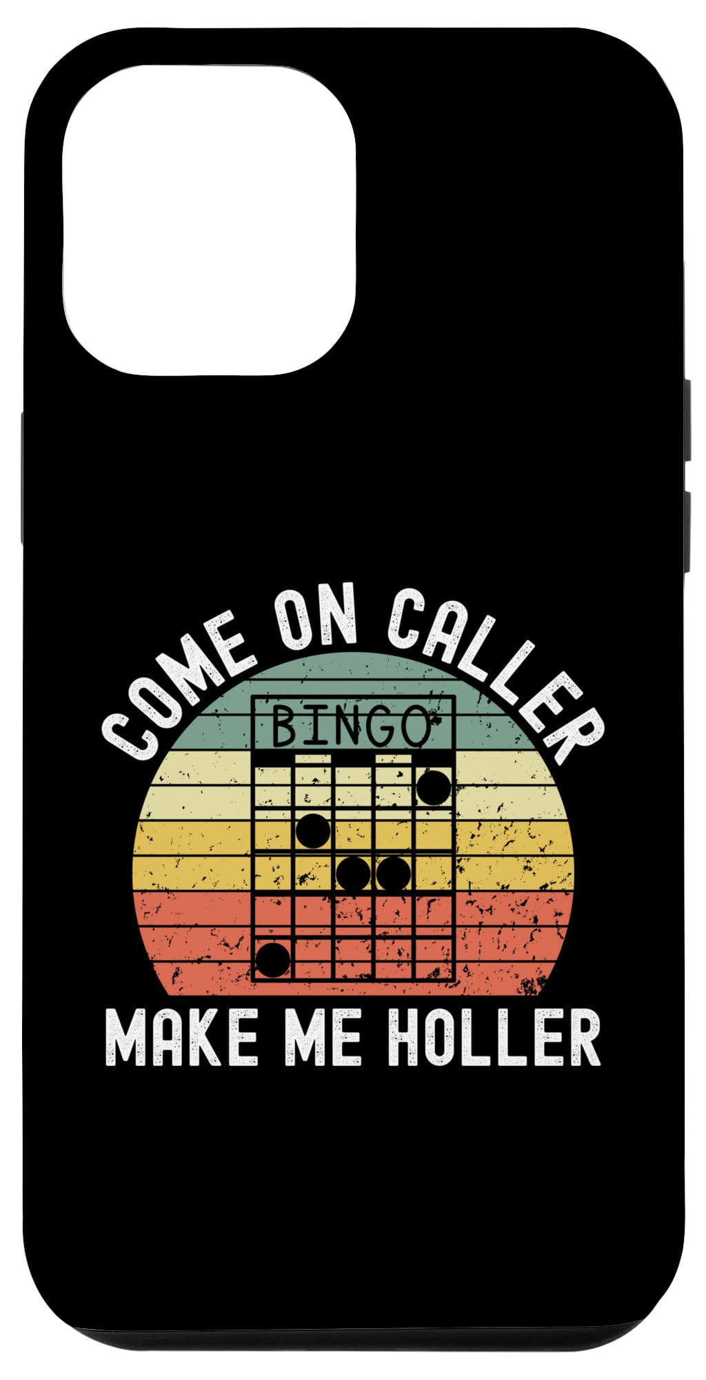 iPhone 14 Pro Max Come on caller make me holler funny bingo player retro humor Case